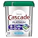 Cascade Platinum Dishwasher Pods, Dishwasher Detergent, Dish Detergent Soap, Fresh, 59 Count