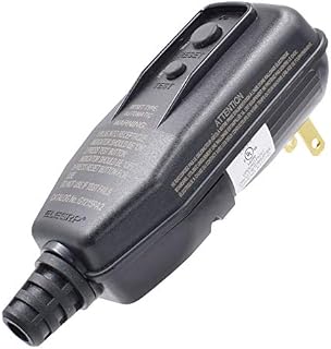 ELEGRP G1215PA2 Auto Reset GFCI Replacement Plug Assembly 15 Amp 2 Wires 2-Prongs