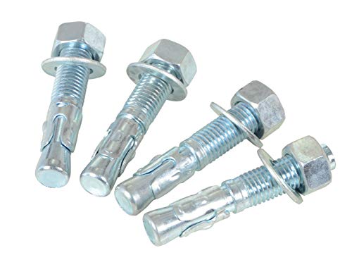 Vestil AS-344-4PK Concrete Anchor Four Bolt Kit, 3/4