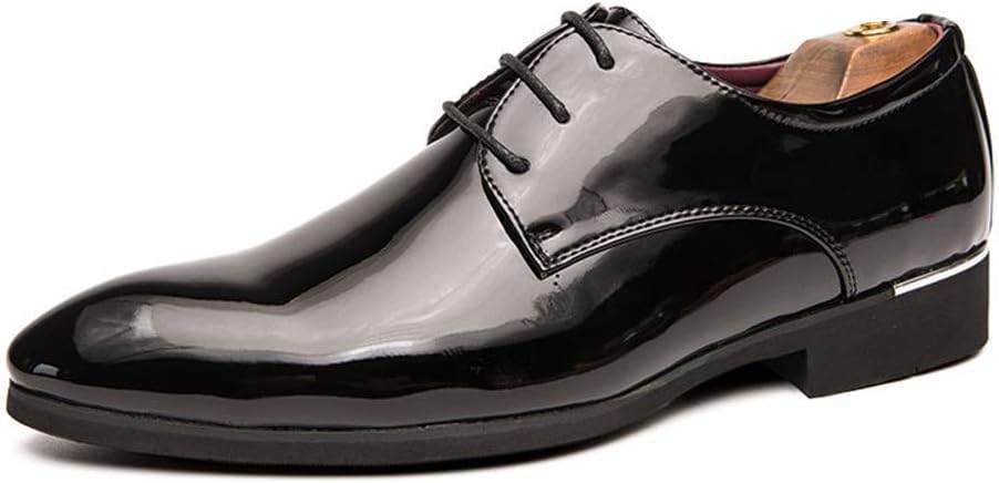 Men's Casual Leather Oxford Shoes Business Work Driving Casual Shoes Walking Shoes Fashion Boat Patent Leather Shoes2