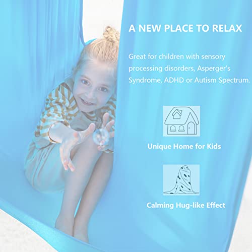 Sensory Swing Therapy Swing For Kids With Special Needs Cuddle Swing Indoor Outdoor Kids Swing, Adjustable Hammock Strap Accessories For Children With Autism, Adhd And Sensory Processing Disorders #TOP4