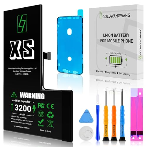 GOLDWANGWANG für iPhone XS Akku 3200mAh Hochkapazität Komplettes Reparaturkit