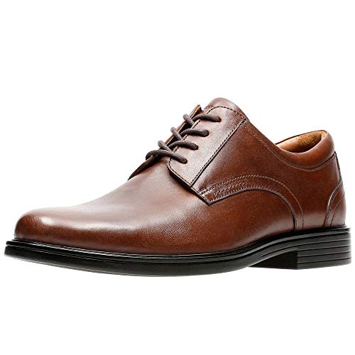 Image of Clarks Men's Un Aldric Park Oxford-Tan Leather