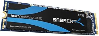Sabrent 512GB Rocket NVMe PCIe M.2 2280 Internal SSD High Performance Solid State Drive (SB-ROCKET-512)