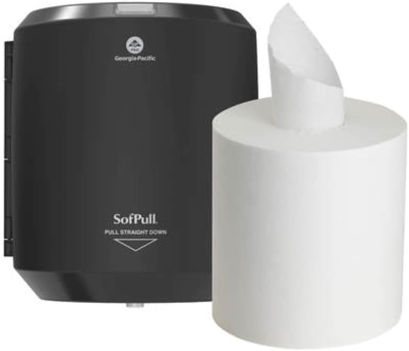 SOFPULL® CENTERPULL Regular Paper Towel Dispenser Starter KIT BY GP PRO (GEORGIA-PACIFIC), 1 Dispenser, 1 Towel ROLL