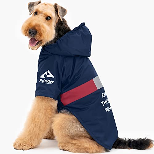 Petridge Dog Raincoat Jacket Waterproof Windproof Coat For Small Medium Large Dogs (45 Navy) #TOP7