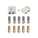 WINSINN High Speed 3D Printer Nozzle, Compatible with E3D Volcano V6 J-Head Hotend Extruder - Sensor Heater Block for PT100 1.75mm