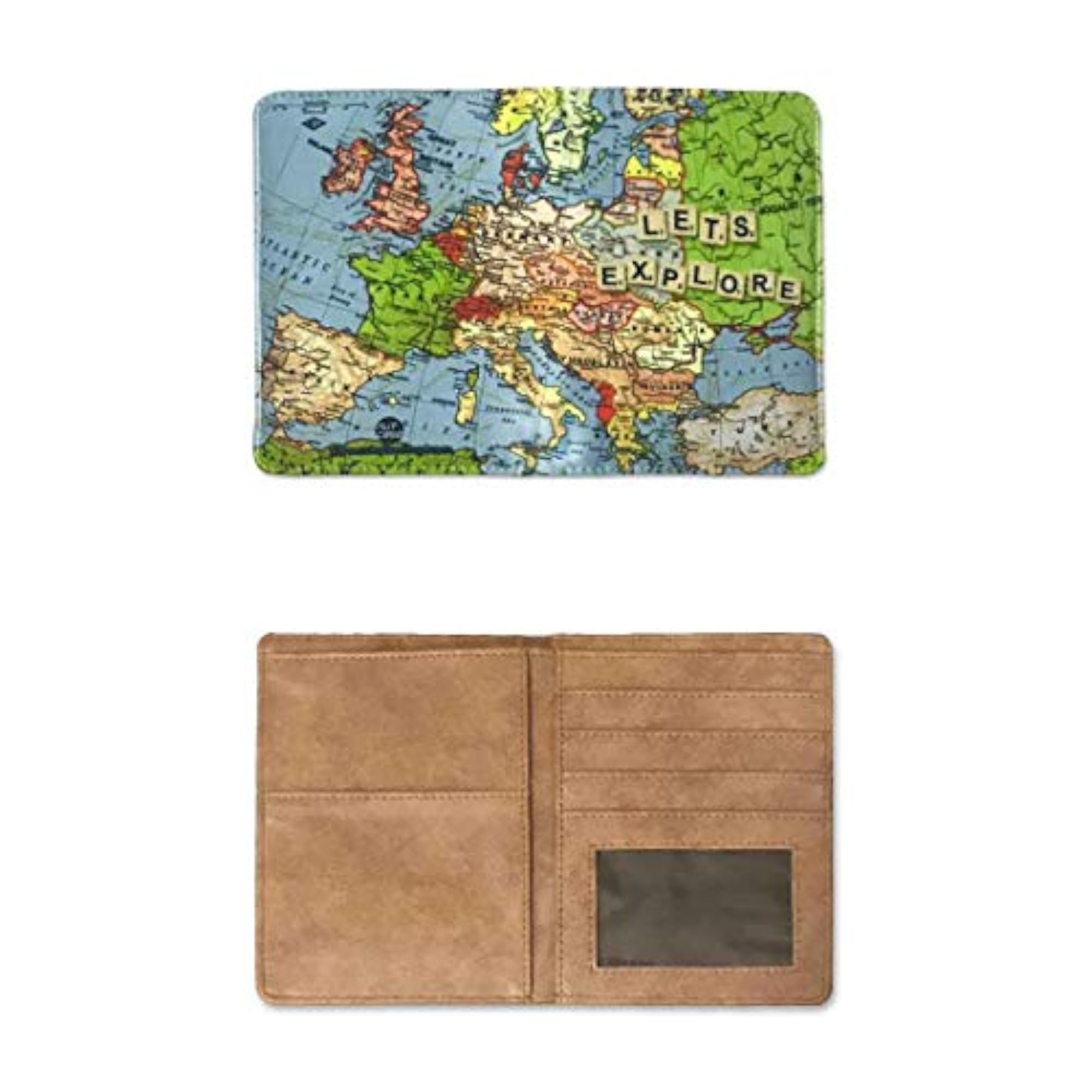 Designer Leather Passport Holder Travel Wallet Organizer