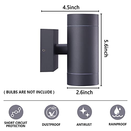 EBION Outdoor Wall Lights,IP65 Waterproof Up and Down Outside Lights Mains Powered - Image 4