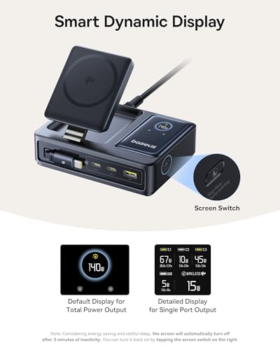 Chargeur de bureau USB C rapide Baseus Nomos station sans fil pour iPhone 16 - 6