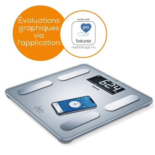 Beurer BF 405 Pèse personne numérique Plage de pesée max. =200 kg avec Bluetooth - vue 4