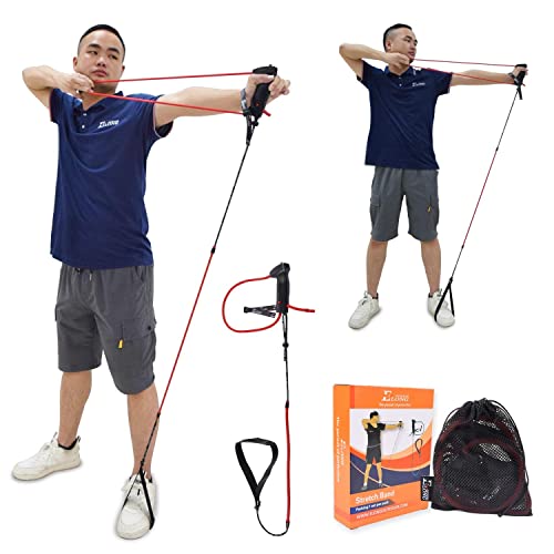 ELONG Archery Bow Trainer Draw Training Aid Device Strength Stretch Band Exerciser for Recurve Bow Compound Shooting Kids Adults Beginner Experts