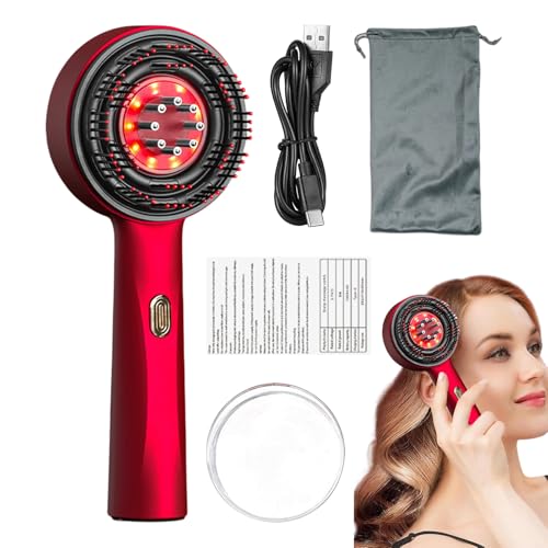Peine para masaje del cuero cabelludo,Masajeador del cuero cabelludo,Cepillos de pelo eléctricos para el crecimiento cabello - Rascador de cabeza de mano, cepillo masajeador, peine para el cabello