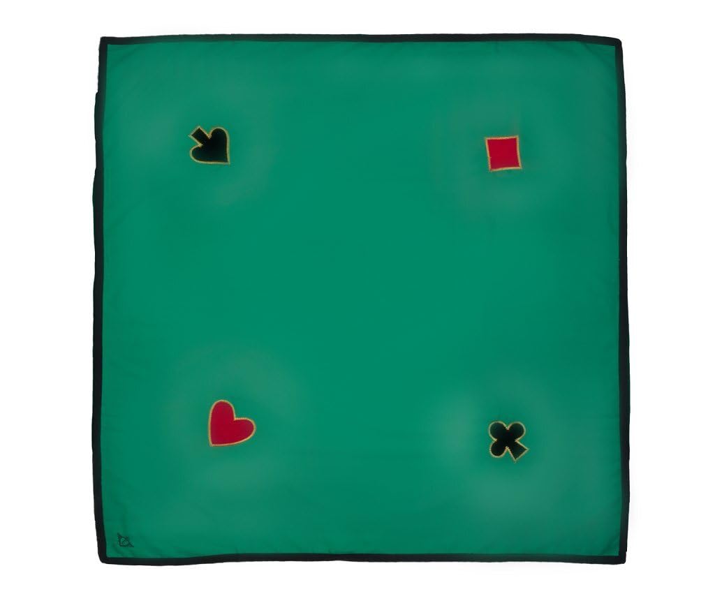 Engelhart - 390850 - Tapete de Juego Cuadrado Verde - 120 cm x 120 cm - Algodón con 4 Aplicaciones - Lavable a 30°C
