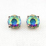 pendientes oro amarillo y zafiros Los pendientes son el regalo perfecto para su esposa, madre o amiga como regalo de cumpleaños o aniversario.