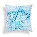 Rounuo Federa decorativa a forma di stella, per divano, naturale, per esterni, psichedelica, quadrata, 45 x 45 cm, serie #26592