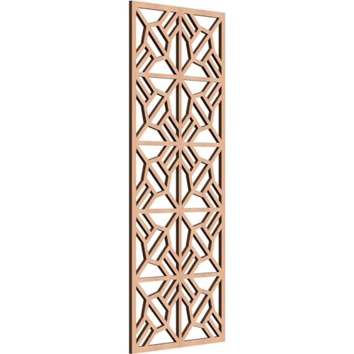 Image of 15 3 /8 inchW x 39 3 /8 inchH x 3 /8 inchT Auburn Decorative Fretwork Wood Wall Panels, Alder