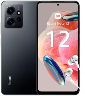 Xiaomi Redmi Note 12 Smartphone, 4+128GB, 6.67 Inch FHD+ AMOLED DotDisplay, 5,000 mAh, 50MP Camera, 33W Fast Charging, Dual SIM, Onyx Grey (UK Version 2 Year Warranty)