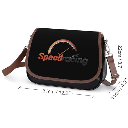 Speed-racing Crossbody Bag Anti-Theft Side Shoulder Bags Adjustable Leather Messenger Bag Unisex2