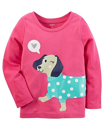 Tee-shirt chien rose bébé 9 mois parfait pour le parc