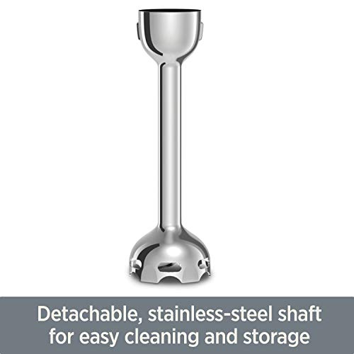 All-Clad Cordless Rechargeable Stainless Steel Immersion Multi-Functional Hand Blender, 5-Speed, Silver #TOP5
