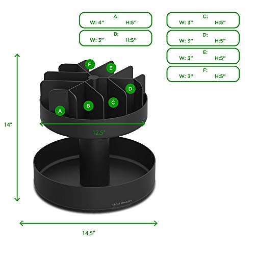 Danby Dbc026A1Bssdb 95 Can Beverage Center, 2.6 Cu.ft Refrigerator, Black/Stainless-Steel & Mind Reader Snackcar Supreme Snack Organizer, 14 X 14.5 Round, Black #TOP6