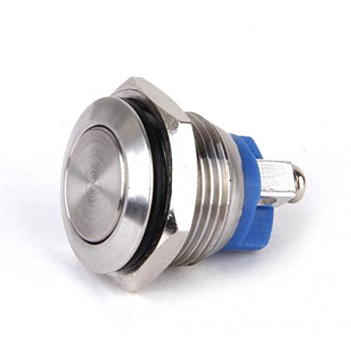 UJEAVETTE 2x Waterproof Start Horn Momentary Stainless Metal Push Button Switch Boat Car-picture-27