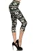 Leggings Depot Women's Popular Capri Cropped Regular and Plus Printed High Waist Leggings Batch8 (Regular (Size 0-12), Palm Tree Island)