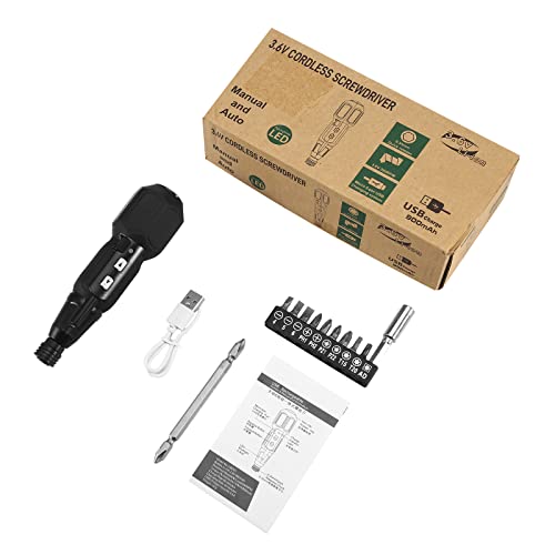 AMIR Electric Screwdriver Cordless, Rechargeable Power Screwdrivers Set, Portable Automatic Home Repair Tool Kit with LED Lights and USB Cable - Thumbnail 6