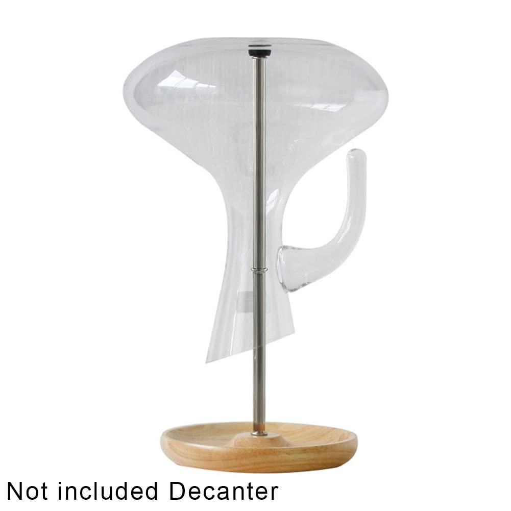 Decanter Stendibiancheria, 5,1 cm 1 supporto per decanter con fondo in legno veloce e immacolato, asciugatura e conservazione sicura