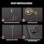 CRUA 24” 240Hz Gaming Monitor, Curved FHD 1920 x 1080P, Built-in Speakers, Support 120% sRGB, AMD FreeSync, Low Motion Blur, Wall Mount Installs Compatible, for Office and Games(HDMI 2.0&DP 1.4)–Black - Image 5