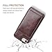 KIHUWEY for iPhone SE iPhone 7/8 Wallet Case with Credit Card Holder, Premium Leather Kickstand Durable Shockproof Protective Cover for iPhone 7/8/SE 4.7 Inch(Brown)