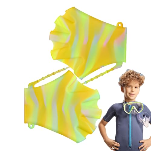 ウォーターグローブ,アクアティック 水泳用手袋 フィットネス 防水 | シリコーン製 ハンドエクササイズ トレーニング ダイビング ワークアウト スポーツ 水泳用