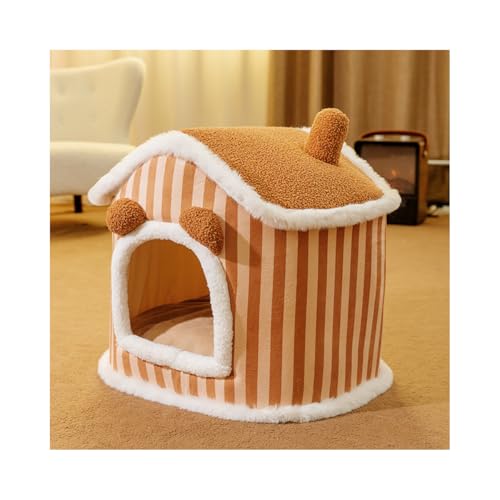 【Wixero】 猫ハウス 取り外し可能な立体猫小屋 冬の暖かい猫小屋 猫ベッド 凹みにくい 変形しにくい 大空間 清潔にしやすい やわらかい 快適 寒さに耐える 室内ペットの巣 四季の適用 犬猫共通 H20