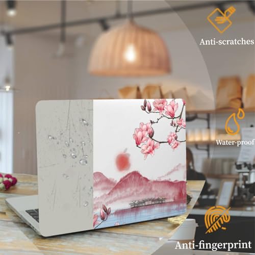Eviter Rayures MacBook Air 13 Pouces avec cette Coque Rigide Durable A2337 Motif Paysage Fleuri - 2