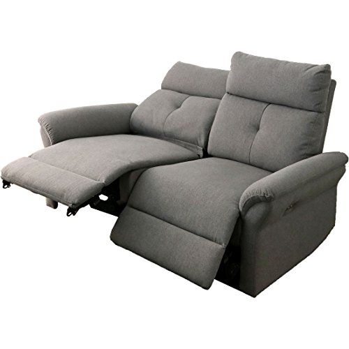 タンスのゲン 電動 リクライニング ソファ グレー 31610002