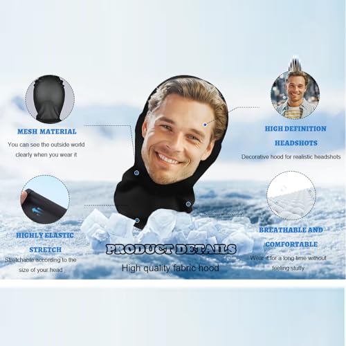 Personalized 3D Printed Face Mask - Custom Lifelike Replica & Reusable Mesh Face Covering | Halloween Novelty Hood, Prank Masks, Unique Gift - Image 5