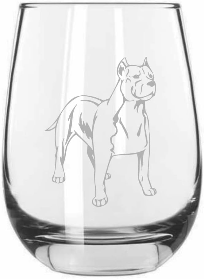Australian Shepherd Alternate Dog Personalized Custom Etched 15.25oz Stemless Wine Glass