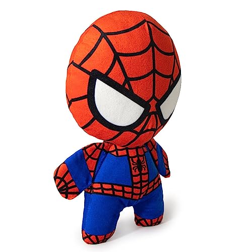 Buckle-Down Dog Toy, Marvel, Plush Squeaker Spider Man Kawaii Standing Pose, Multi Color, 8" X 6", Dtpt-Spdcz #TOP1