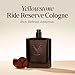 Tru Western Yellowstone Ride Reserve Men’s Cologne Spray for Men, Shaved Citrus, Crushed Pepper, Guaiacwood, Blackened Cedar & Smoked Vanilla, 3.4 fl oz (100 ml)