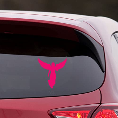 Image of Angel With Wings (Pink) (Set Of 2) Premium Waterproof Vinyl Decal Stickers For Laptop Phone Accessory Helmet Car Window Bumper Mug Tuber Cup Door Wall Decoration