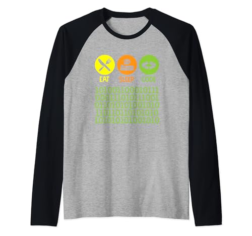 Coder Programador Ingeniero Informático Regalo de Graduación Hombres Mujeres Camiseta Manga Raglan