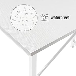 Lufeiya 47 inch White Office Computer Desk - Modern Simple Student Study Table for Home Office Bedroom Writing Desk Lufeiya 47 inch White Office Computer Desk Modern Simple Student Study Table for Home Office Bedroom Writing Desk