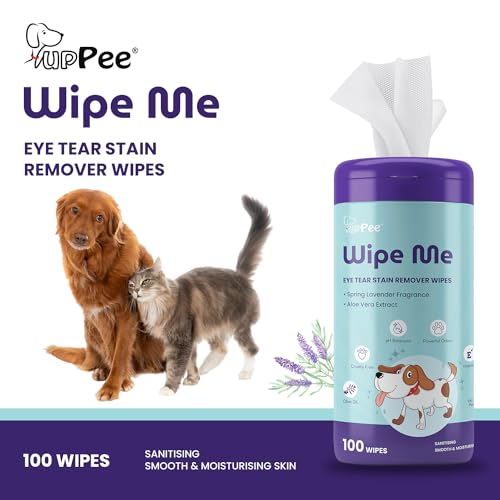 PupPee-100-Count-Pet-Wipes-for-Cleaning-Eye-Tear-Stain-Anti-Bacterial-Pet-Wipes-for-Dogs-Cats-100-Biodegradable-Cleansing-Deodorising-Grooming-Wipes-Vitamin-E-Olive-Oil