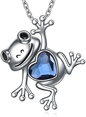 Collana In Argento Sterling A Forma Di Rana Con Ciondolo In Pietra Preziosa Opale - Italia - Foto 11