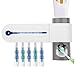 yuyte Desinfektionsgerat reer Zahnpastaspender UV Licht Sterilisation Wandhalterung Zahnbürstenhalter Automatische Zahnbürstenaufbewahrung Produktfamilie(02)
