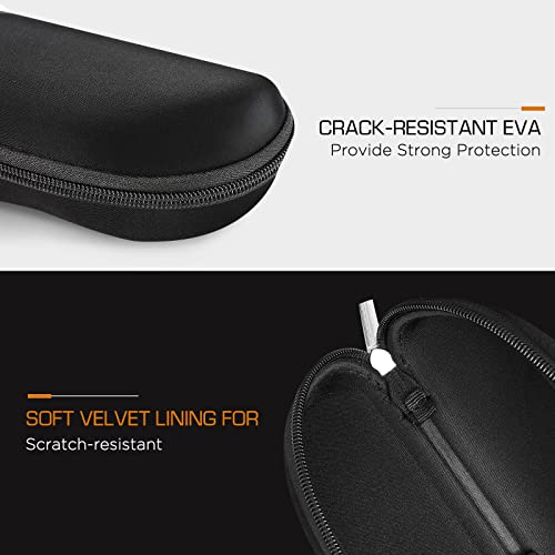 Moko Storage Case For Safety Sunglasses, Eva Semi Hard Shell Sunglasses Case With Belt Clip, Scratch-Resistant Protective Eyeglasses Carrying Case, Black #TOP1
