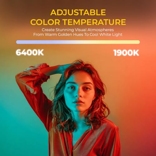 Image of Digitek DS 35 WTP Photography Optical Snoot Light 35W, 5000mAh Rechargeable Battery, 1900K-6400K Adjustable Color Temperature, 4 Color Lights, 20 Projection Gobos, 0-100% Dimming, Type-C Fast Charging