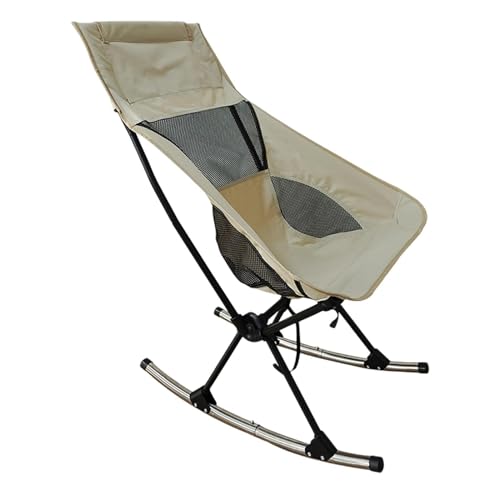 Mecedora para campamento, mecedora para exteriores, con respaldo de malla transpirable, perfecta para relajarse en el césped al aire libre