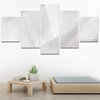 SIGNWIN 5 Panel Canvas Wall Art Modern Art Contemporary Dramatic Geometric Mixed Media Multicolor Patterns for Home Decorations Ready to Hang - 60